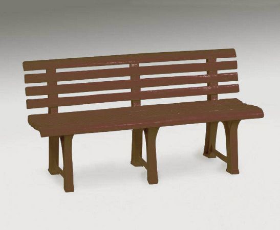 Скамейка детская пластиковая со спинкой